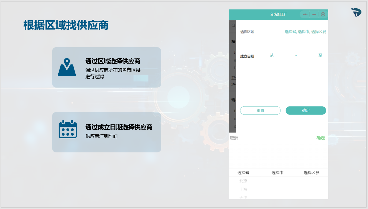通过区域找义齿供应商
